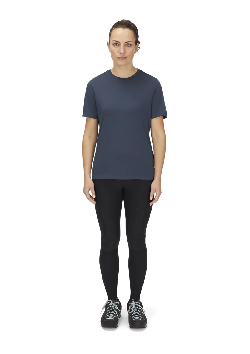 Rab Women's Crimp Logo Tee Tempest Blue-5