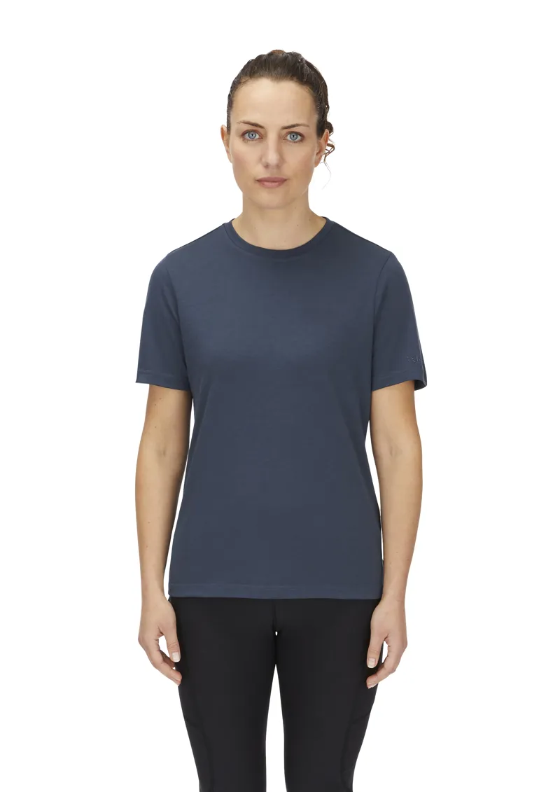 Rab Women's Crimp Logo Tee Tempest Blue-2