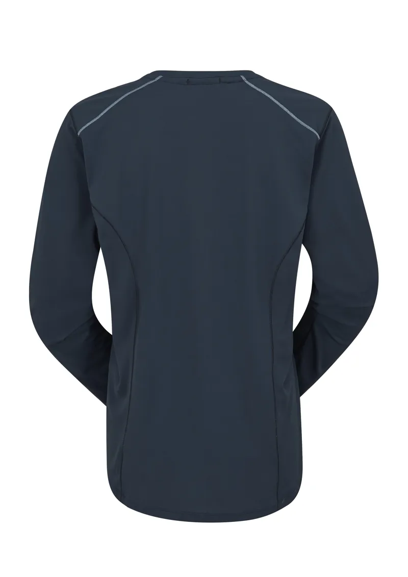 Rab Women's Force Long Sleeve Tee Tempest Blue-1