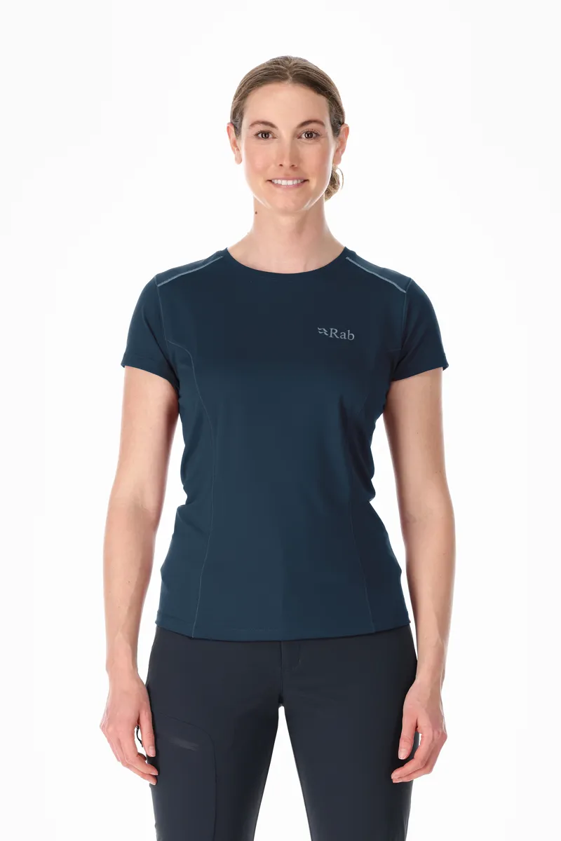 Rab Womens Force SS T-Shirt Tempest Blue-1