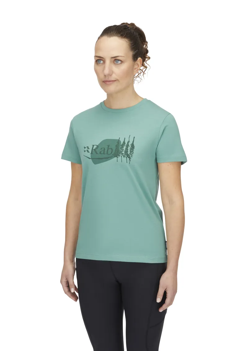 Rab Women's Tuku Bloc Tee Glacier Blue-3