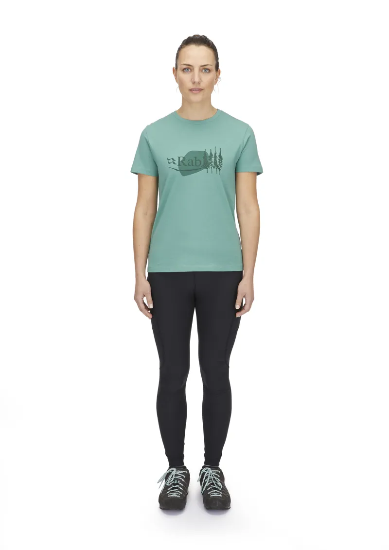 Rab Women's Tuku Bloc Tee Glacier Blue-5