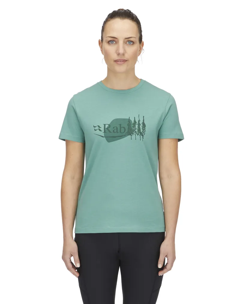 Rab Women's Tuku Bloc Tee Glacier Blue-2