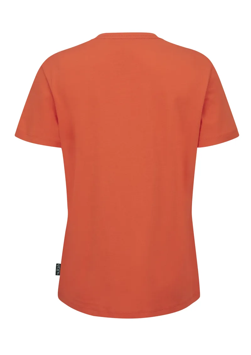 Rab Women's Tuku Bloc Tee Red Grapefruit-1
