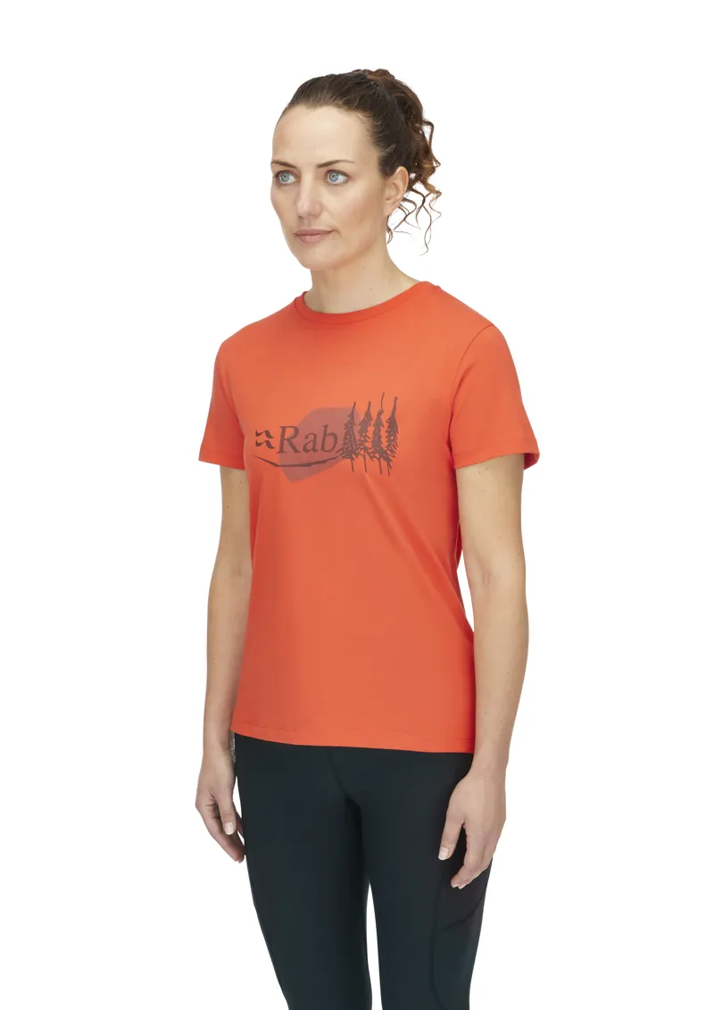 Rab Women's Tuku Bloc Tee Red Grapefruit-3