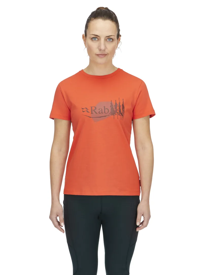 Rab Women's Tuku Bloc Tee Red Grapefruit-2