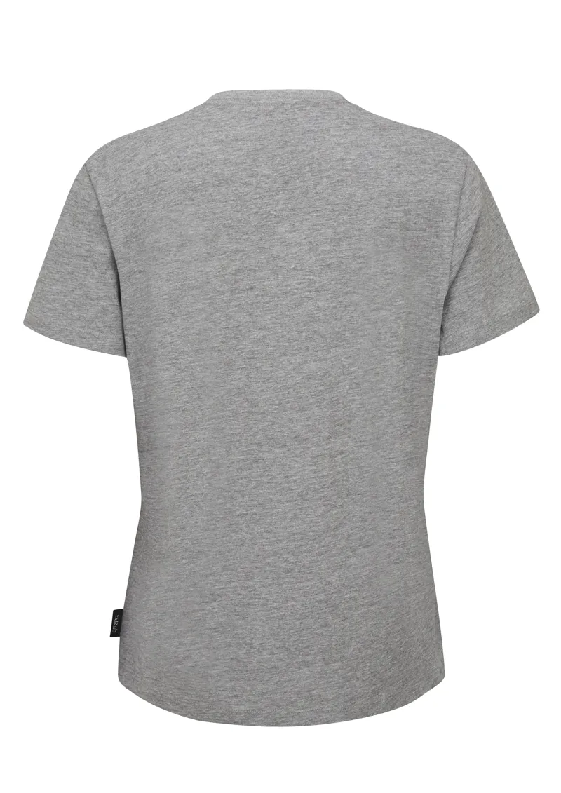 Rab Women's Tuku Logo Tee Grey Marl-1