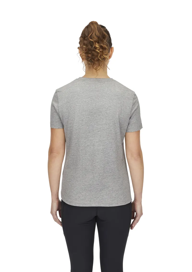 Rab Women's Tuku Logo Tee Grey Marl-3