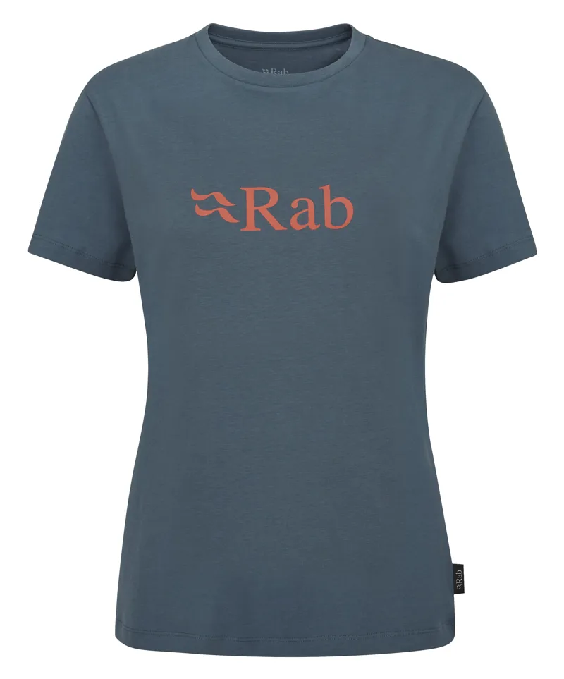 Rab Women's Tuku Logo Tee Orion Blue