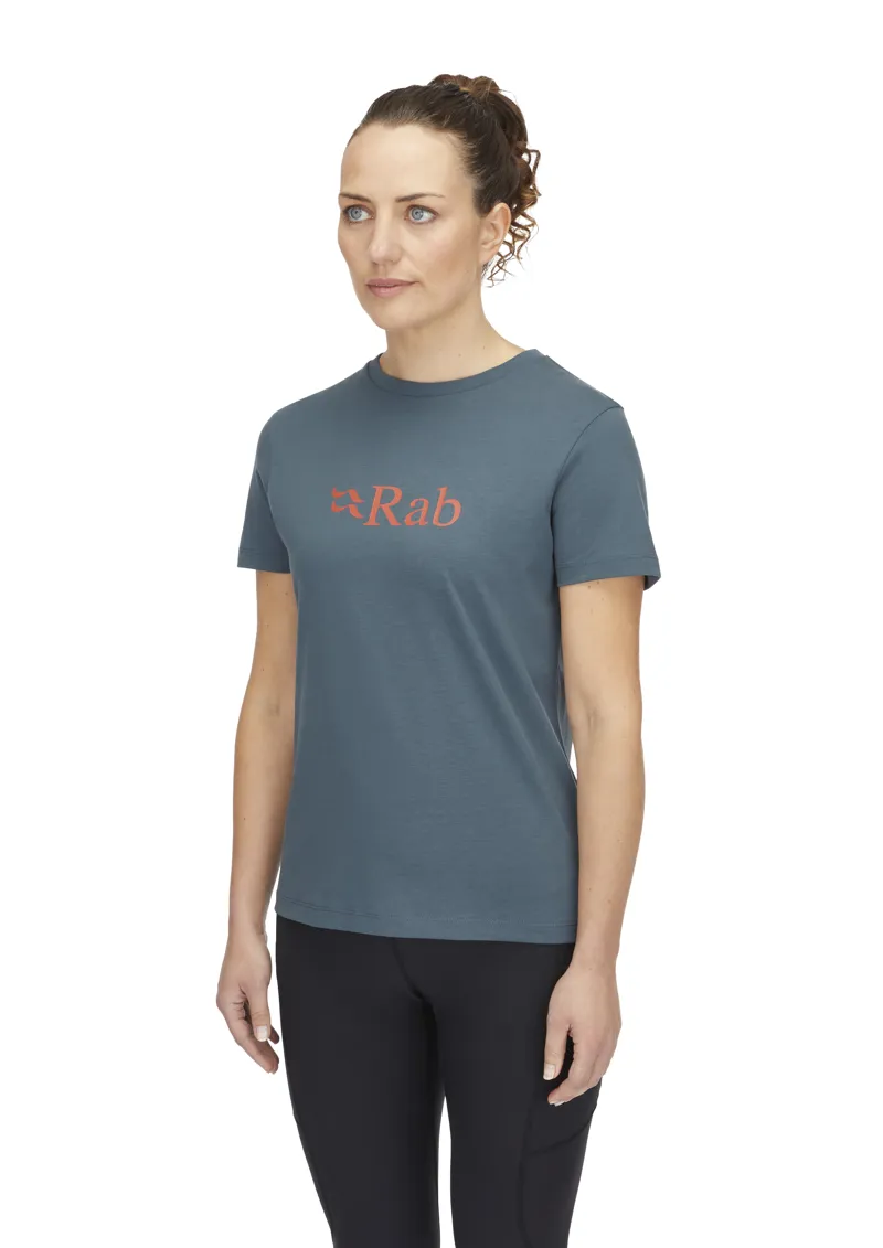 Rab Women's Tuku Logo Tee Orion Blue-4