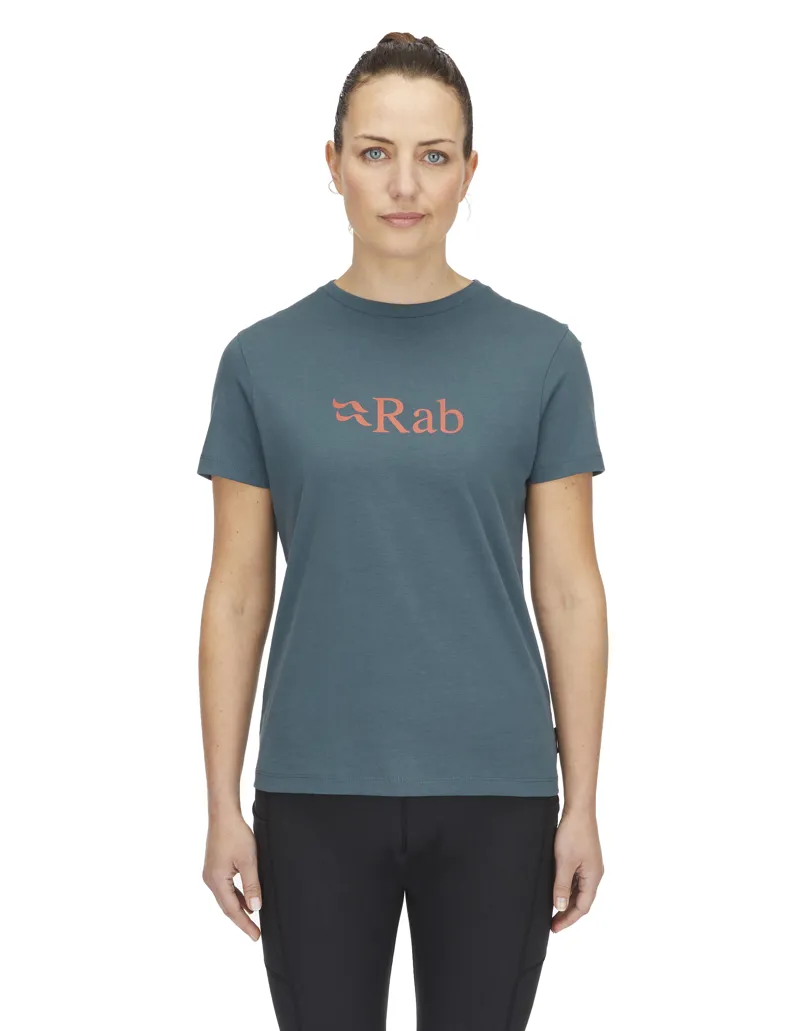 Rab Women's Tuku Logo Tee Orion Blue-2