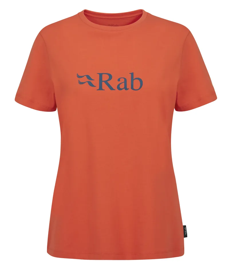 Rab Women's Tuku Logo Tee Red Grapefruit