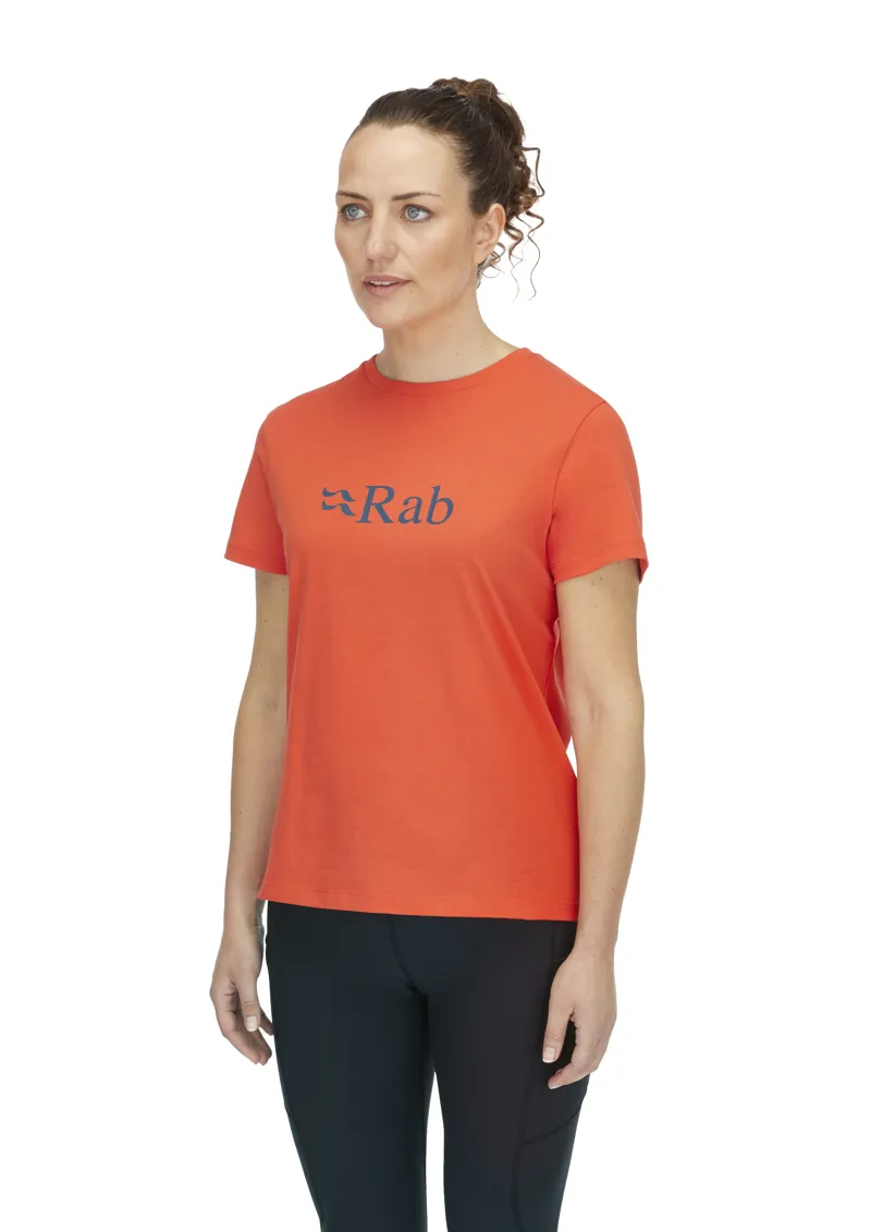 Rab Women's Tuku Logo Tee Red Grapefruit-4