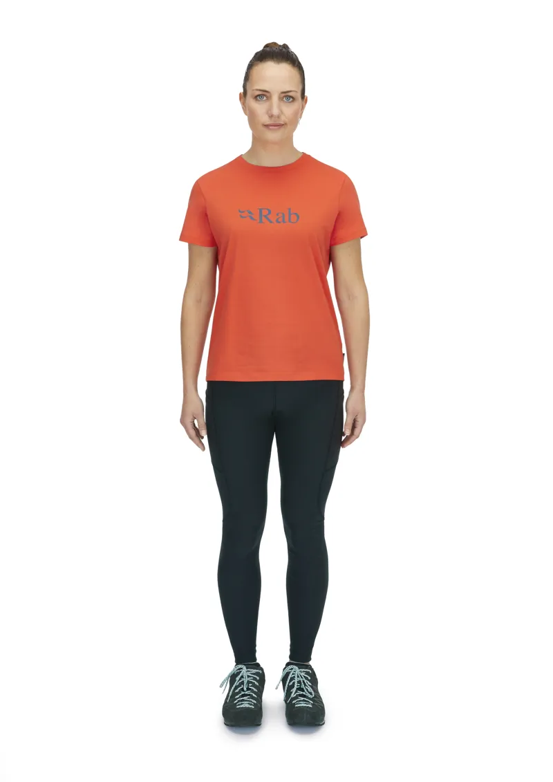 Rab Women's Tuku Logo Tee Red Grapefruit-5