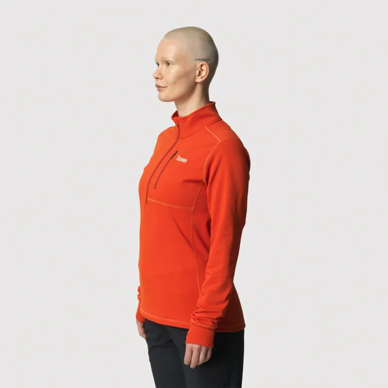 Tierra Women's Nallo Half Zip Warm Orange-4