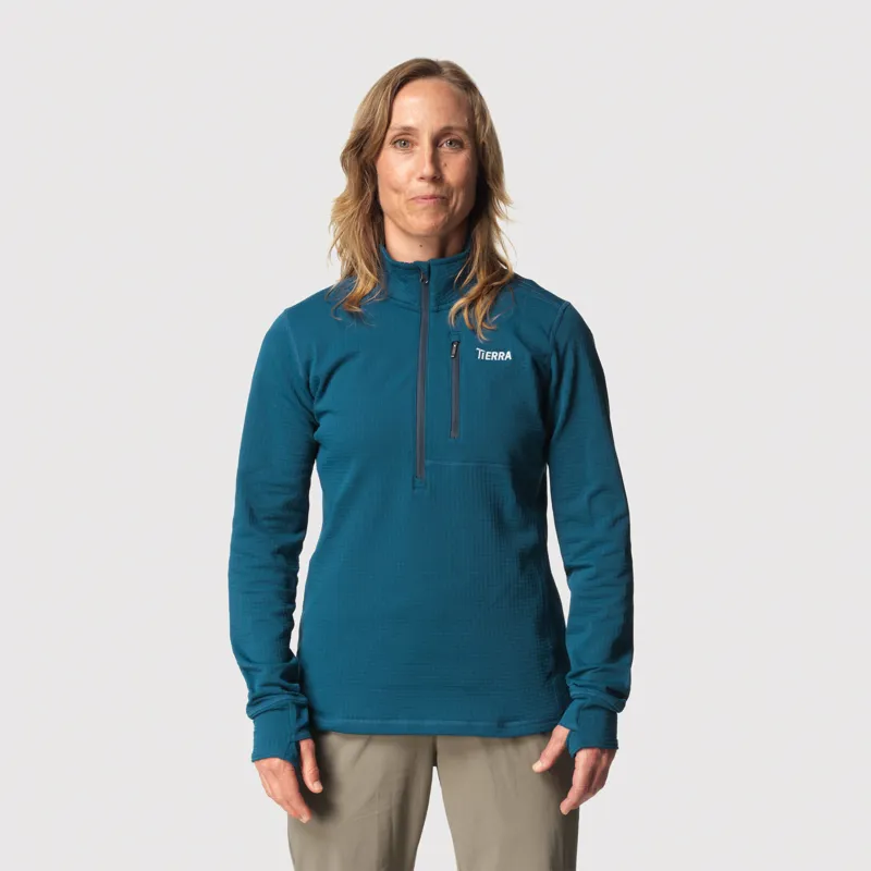 Tierra Women's Nallo Half Zip Deep Sea-2