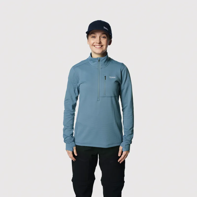 Tierra Women's Nallo Half Zip Infinity Blue-2