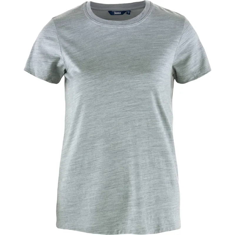 Tierra Women's Wool T-Shirt Granite Blue
