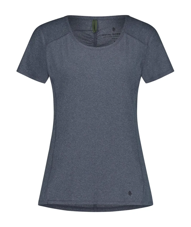 Royal Robbins Women's Amp Lite SS T-Shirt Navy Heather
