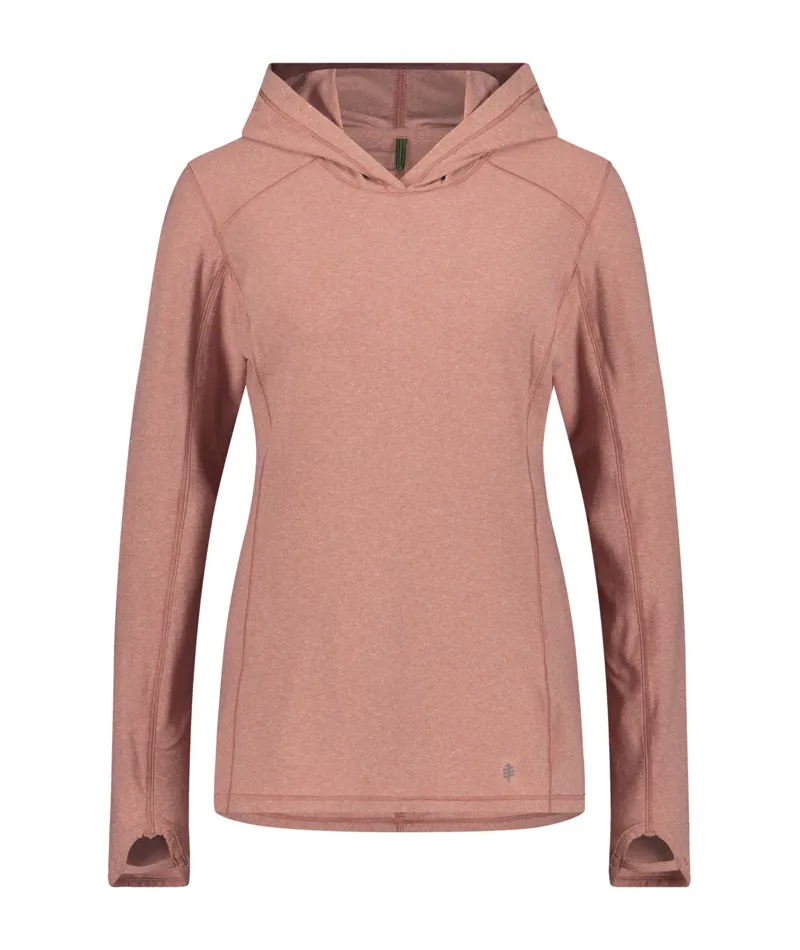 Royal Robbins Women's Amp Lite Hoodie Baked Clay Heather