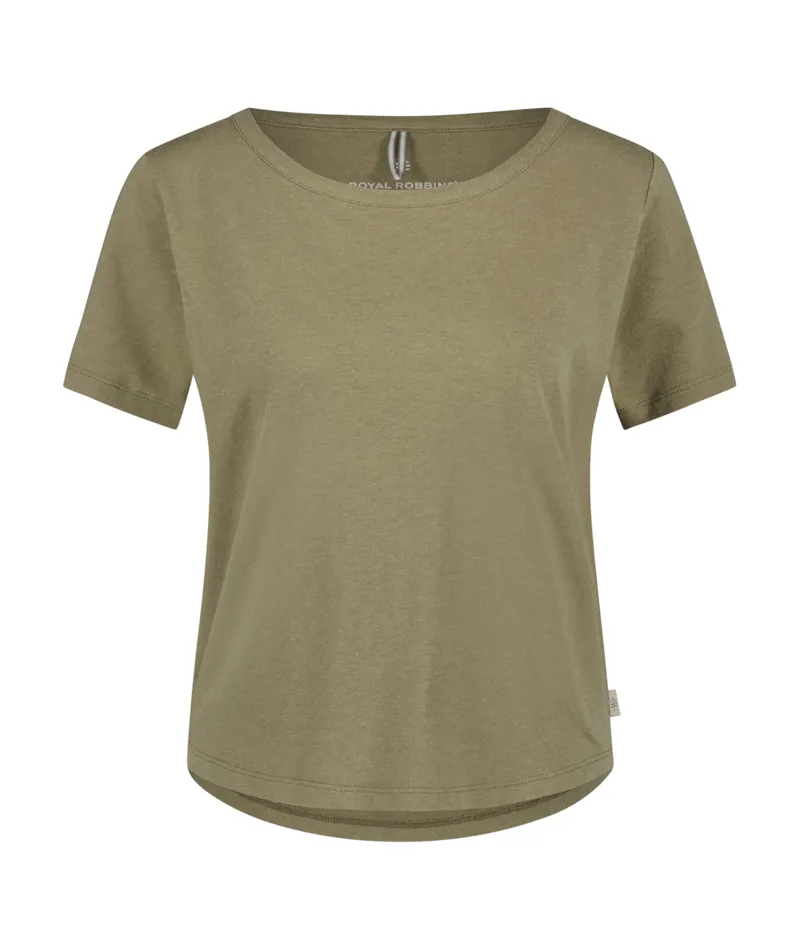 Royal Robbins Women's Basecamp Boxy T-Shirt Covert Green